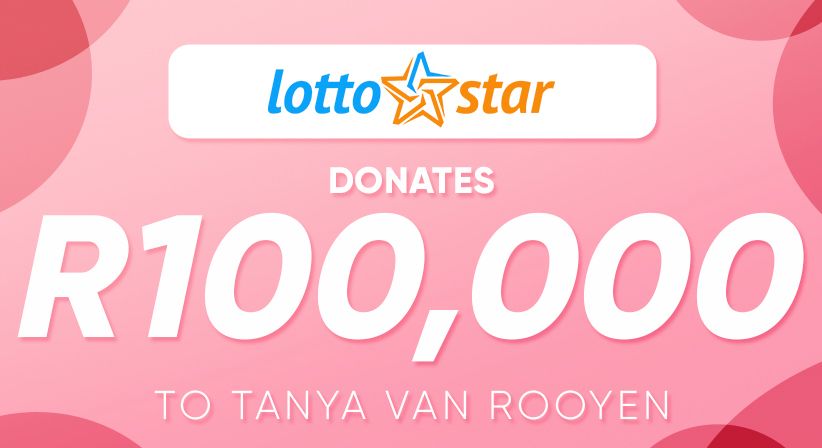 Lottostar 向幼儿园老板捐赠了 R100,000，作为对悲剧的支持！